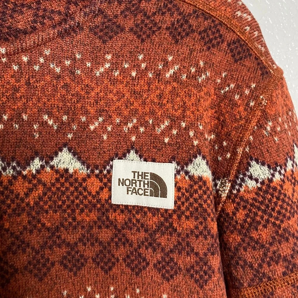 The North Face Mens Fair Isle Fleece 1/4 Zip Pullover Activewear Top‎ Sz Medium